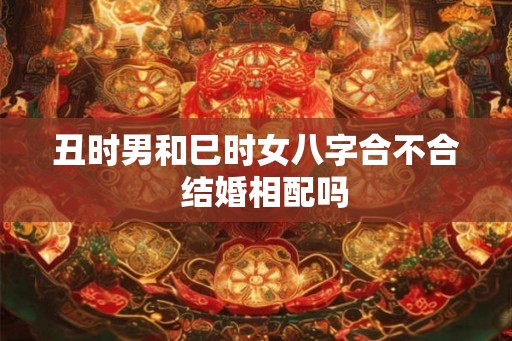 丑时男和巳时女八字合不合  结婚相配吗