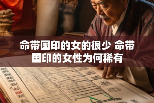 命带国印的女的很少 命带国印的女性为何稀有