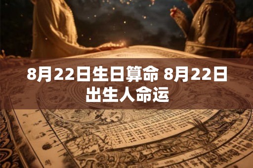 8月22日生日算命 8月22日出生人命运