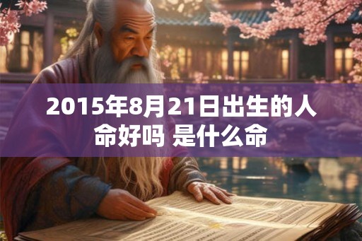 2015年8月21日出生的人命好吗 是什么命 2015年8月21日出生的人命好吗 是什么命