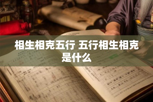相生相克五行 五行相生相克是什么