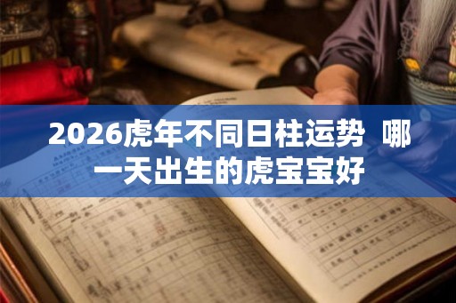 2026虎年不同日柱运势 哪一天出生的虎宝宝好 2026虎年不同日柱运势 哪一天出生的虎宝宝好