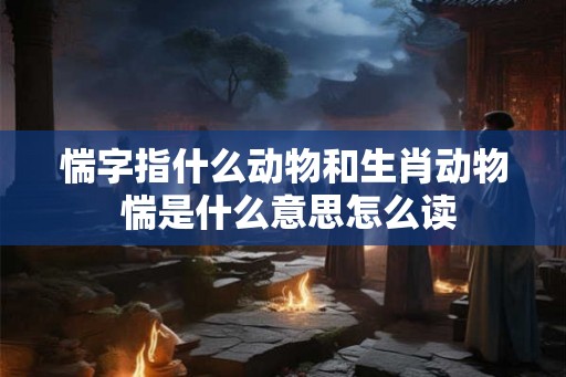 惴字指什么动物和生肖动物 惴是什么意思怎么读