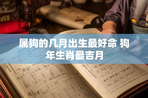 属狗的几月出生最好命 狗年生肖最吉月