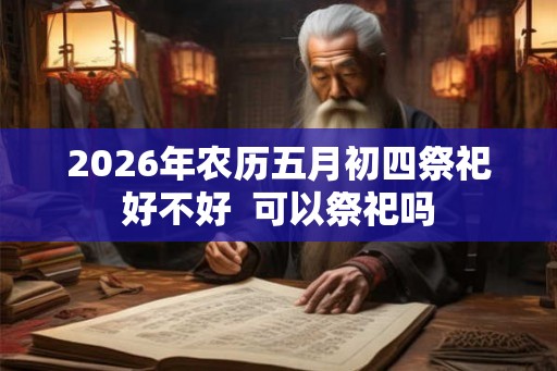 2026年农历五月初四祭祀好不好  可以祭祀吗
