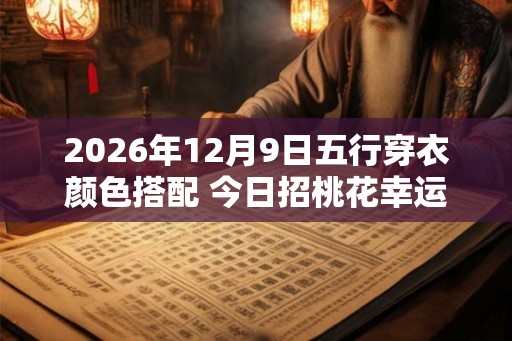 2026年12月9日五行穿衣颜色搭配 今日招桃花幸运颜色