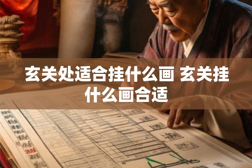 玄关处适合挂什么画 玄关挂什么画合适