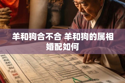 羊和狗合不合 羊和狗的属相婚配如何