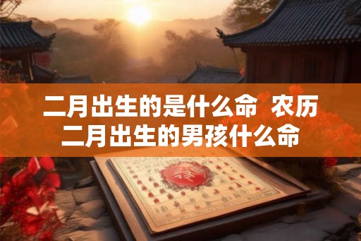 二月出生的是什么命  农历二月出生的男孩什么命