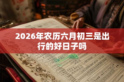 2026年农历六月初三是出行的好日子吗