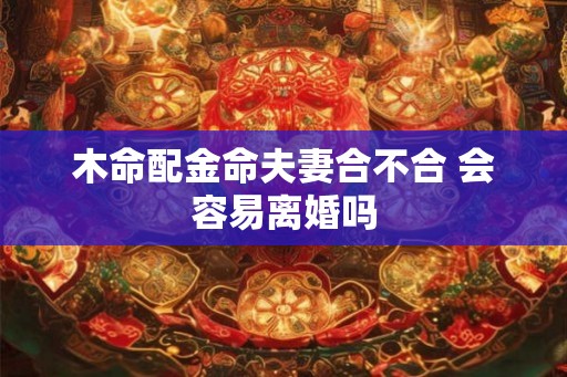 木命配金命夫妻合不合 会容易离婚吗