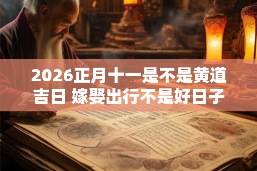 2026正月十一是不是黄道吉日 嫁娶出行不是好日子