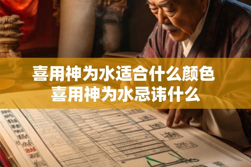 喜用神为水适合什么颜色 喜用神为水忌讳什么
