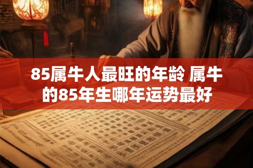 85属牛人最旺的年龄 属牛的85年生哪年运势最好