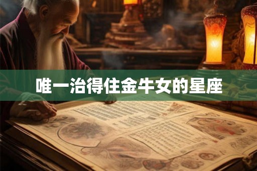 唯一治得住金牛女的星座
