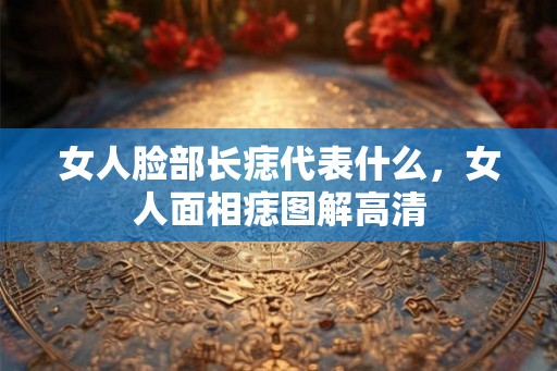 女人脸部长痣代表什么，女人面相痣图解高清