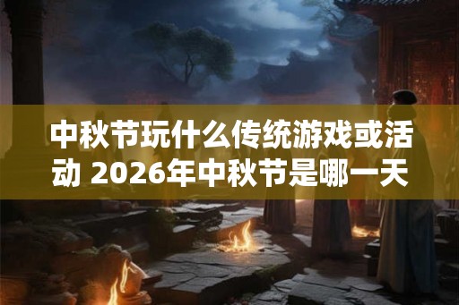 中秋节玩什么传统游戏或活动 2026年中秋节是哪一天