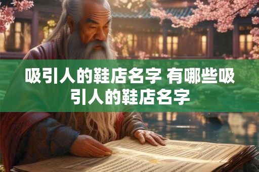 吸引人的鞋店名字 有哪些吸引人的鞋店名字