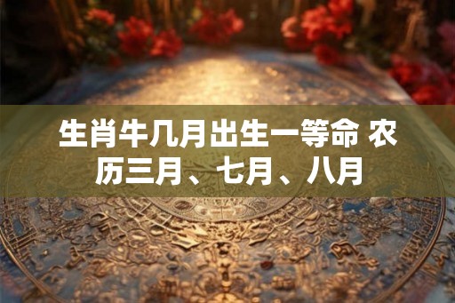 生肖牛几月出生一等命 农历三月、七月、八月