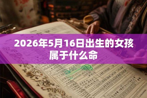 2026年5月16日出生的女孩属于什么命
