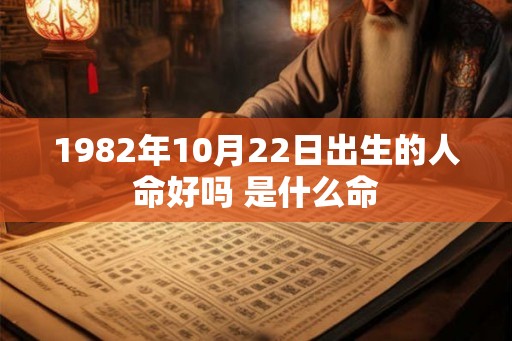 1982年10月22日出生的人命好吗 是什么命