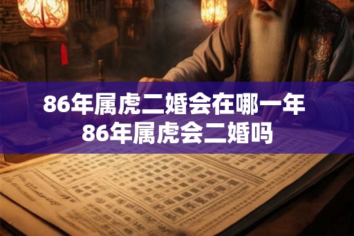 86年属虎二婚会在哪一年 86年属虎会二婚吗