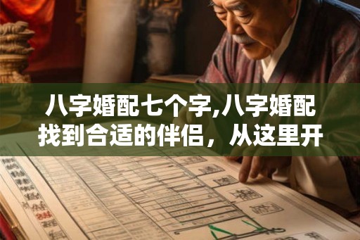 八字婚配七个字,八字婚配找到合适的伴侣，从这里开始