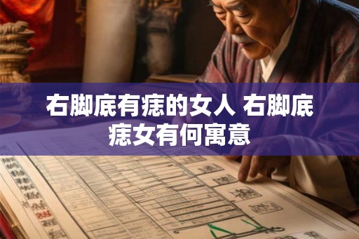 右脚底有痣的女人 右脚底痣女有何寓意
