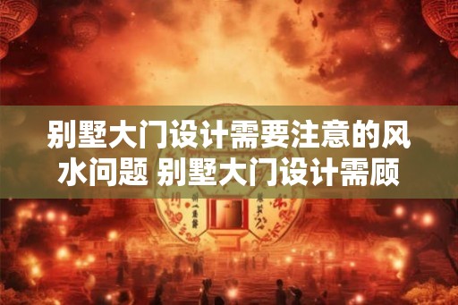 别墅大门设计需要注意的风水问题 别墅大门设计需顾及哪些风水