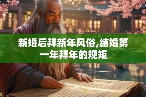 新婚后拜新年风俗,结婚第一年拜年的规矩 新婚后拜新年风俗,结婚第一年拜年的规矩