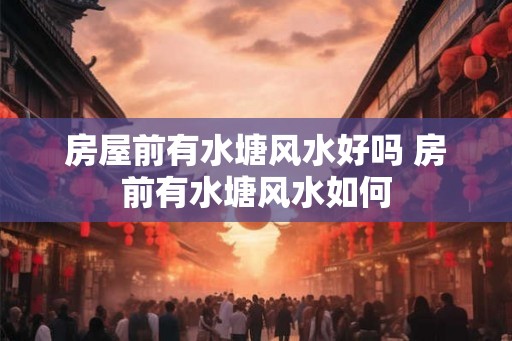 房屋前有水塘风水好吗 房前有水塘风水如何 房屋前有水塘风水好吗 房前有水塘风水如何