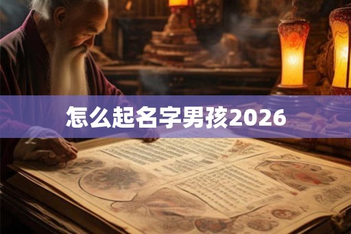 怎么起名字男孩2026