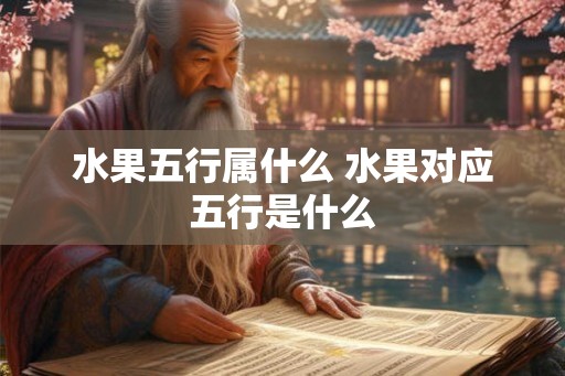 水果五行属什么 水果对应五行是什么