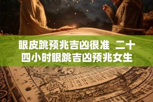 眼皮跳预兆吉凶很准  二十四小时眼跳吉凶预兆女生