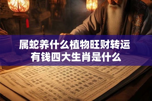 属蛇养什么植物旺财转运 有钱四大生肖是什么