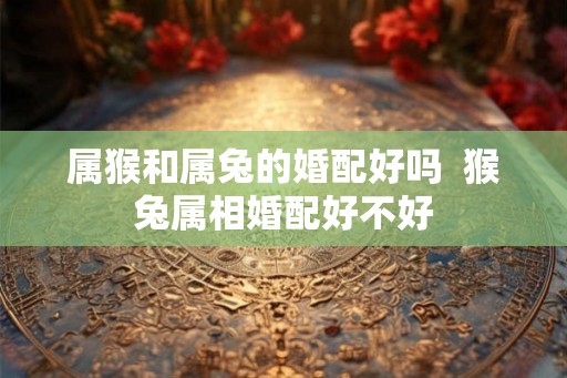 属猴和属兔的婚配好吗  猴兔属相婚配好不好