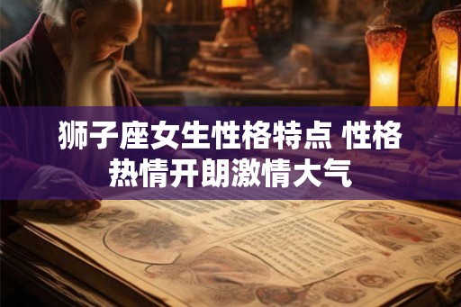 狮子座女生性格特点 性格热情开朗激情大气