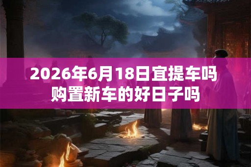 2026年6月18日宜提车吗 购置新车的好日子吗