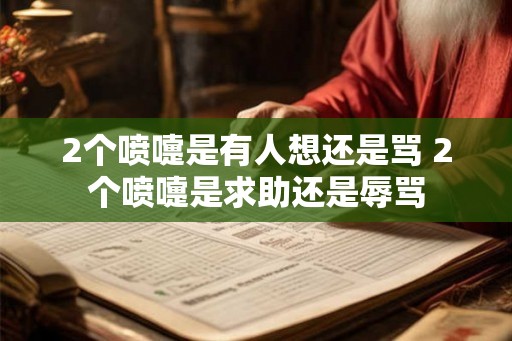 2个喷嚏是有人想还是骂 2个喷嚏是求助还是辱骂 2个喷嚏是有人想还是骂 2个喷嚏是求助还是辱骂