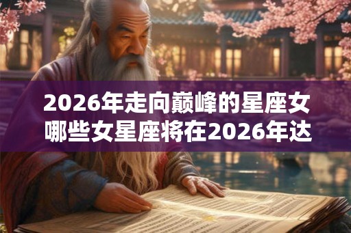 2026年走向巅峰的星座女 哪些女星座将在2026年达到顶峰