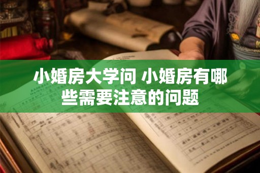 小婚房大学问 小婚房有哪些需要注意的问题 小婚房大学问 小婚房有哪些需要注意的问题