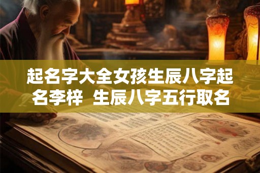 起名字大全女孩生辰八字起名李梓 生辰八字五行取名免费 起名字大全女孩生辰八字起名李梓 生辰八字五行取名免费