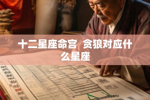 十二星座命宫 贪狼对应什么星座 十二星座命宫 贪狼对应什么星座