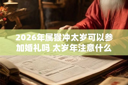 2026年属猴冲太岁可以参加婚礼吗 太岁年注意什么 2026年属猴冲太岁可以参加婚礼吗 太岁年注意什么