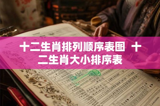 十二生肖排列顺序表图 十二生肖大小排序表 十二生肖排列顺序表图 十二生肖大小排序表