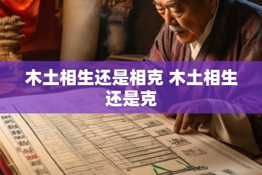 木土相生还是相克 木土相生还是克