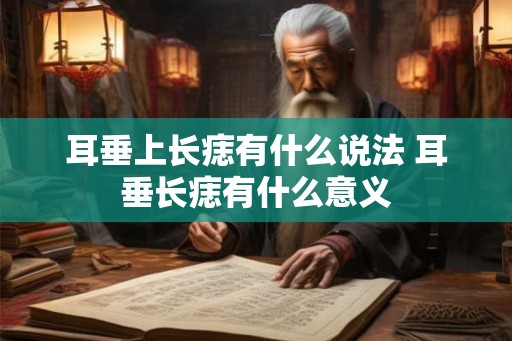 耳垂上长痣有什么说法 耳垂长痣有什么意义
