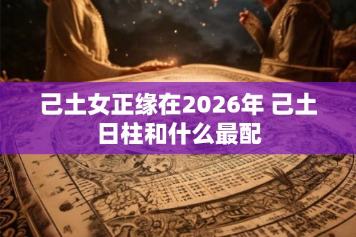 己土女正缘在2026年 己土日柱和什么最配