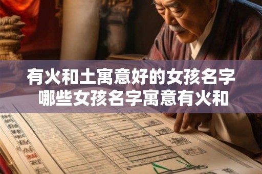 有火和土寓意好的女孩名字 哪些女孩名字寓意有火和土并且好