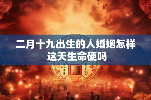 二月十九出生的人婚姻怎样 这天生命硬吗